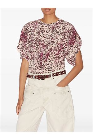 Top in seta stampata Karlita ISABEL MARANT | HT0568FBC1J05IPUEC